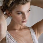 Bride's gold crown from Viktoria Novak