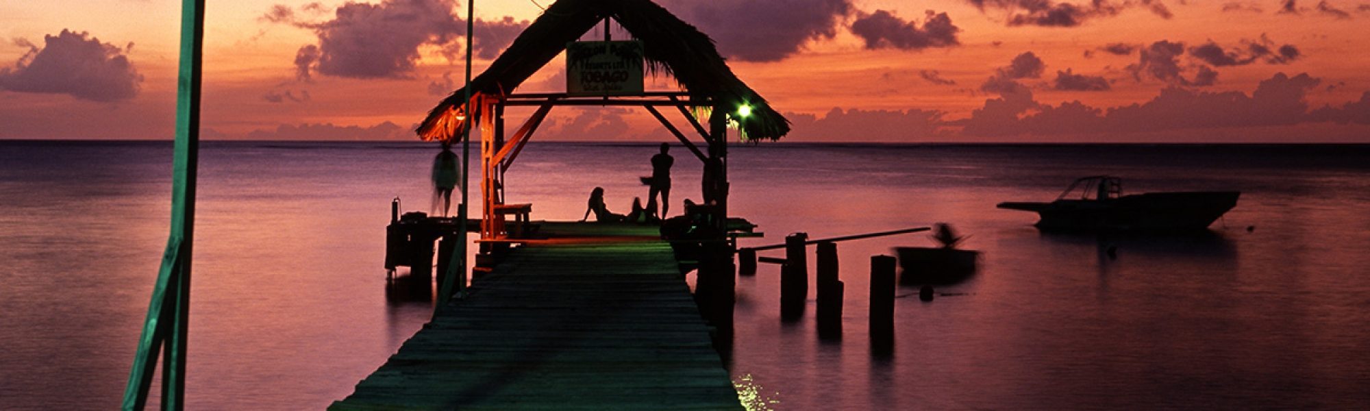 The jetty at Pigeon Point at sunset, Tobago